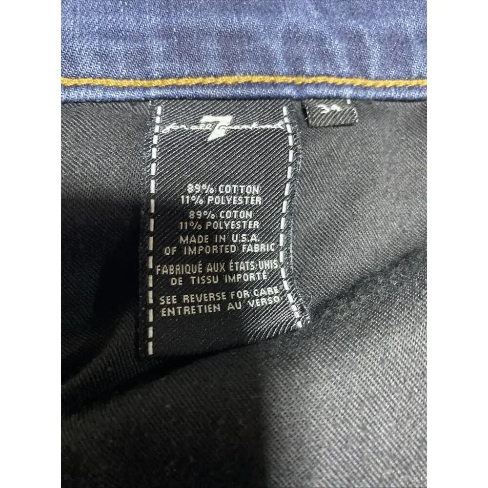 7 For All Mankind Jeans Mens Tag 34 Actual 35x30.5 Slimmy Skinny‎ Tapered USA